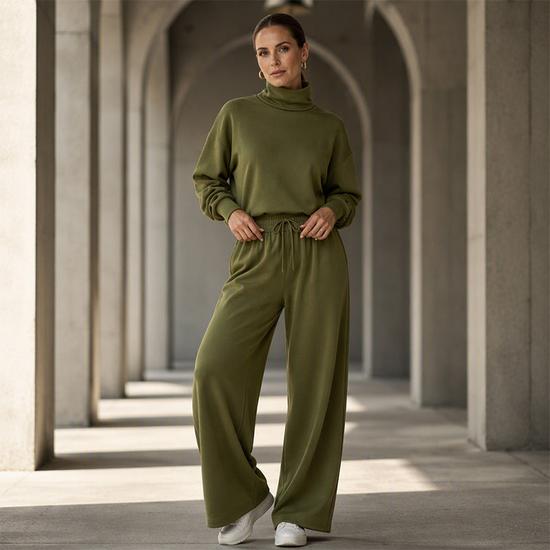 Women Casual Two-Piece Pants Set