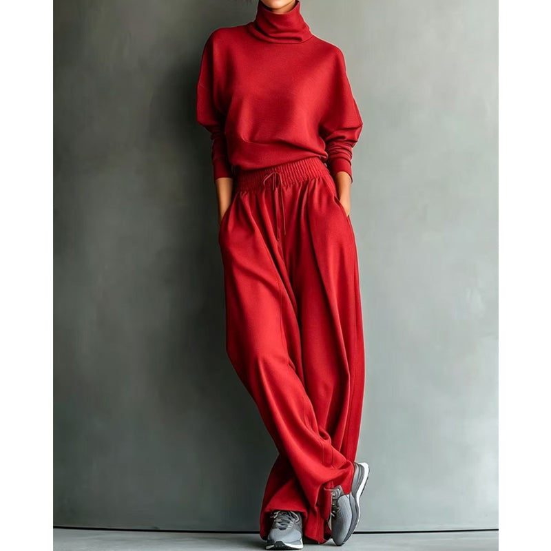 Women Casual Two-Piece Pants Set