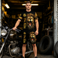 Men's Casual Animal Graphic T-Shirt and Shorts Set