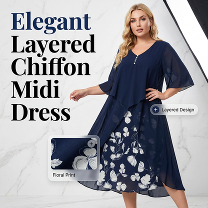 Women's Casual Loose Fit Floral Print Dress