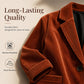 Women Vintage Corduroy Jacket Casual Loose Fit Suit Collar Outerwear with Pockets