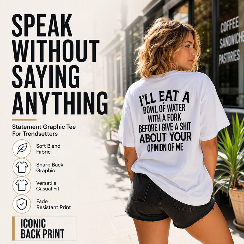 Funny Sarcastic Slogan Graphic T-Shirt