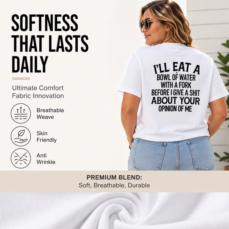 Funny Sarcastic Slogan Graphic T-Shirt