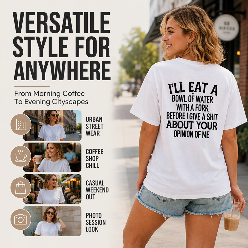 Funny Sarcastic Slogan Graphic T-Shirt