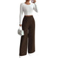 ✨New Arrivals & Special Offers-Women's Elegant  High Waist Wide Leg Pants