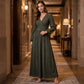 Women's High Slit Deep V Neck Maxi Dress