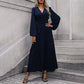 Women's High Slit Deep V Neck Maxi Dress