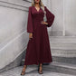 Women's High Slit Deep V Neck Maxi Dress