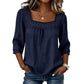 Women’s Square Neck Lace Crochet Blouse