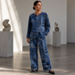Women's Long Sleeve Top & Wide Leg Pants Set