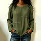 ⏰Last Day Sale 54% Off 💃Women's Crewneck Textured Patchwork Top