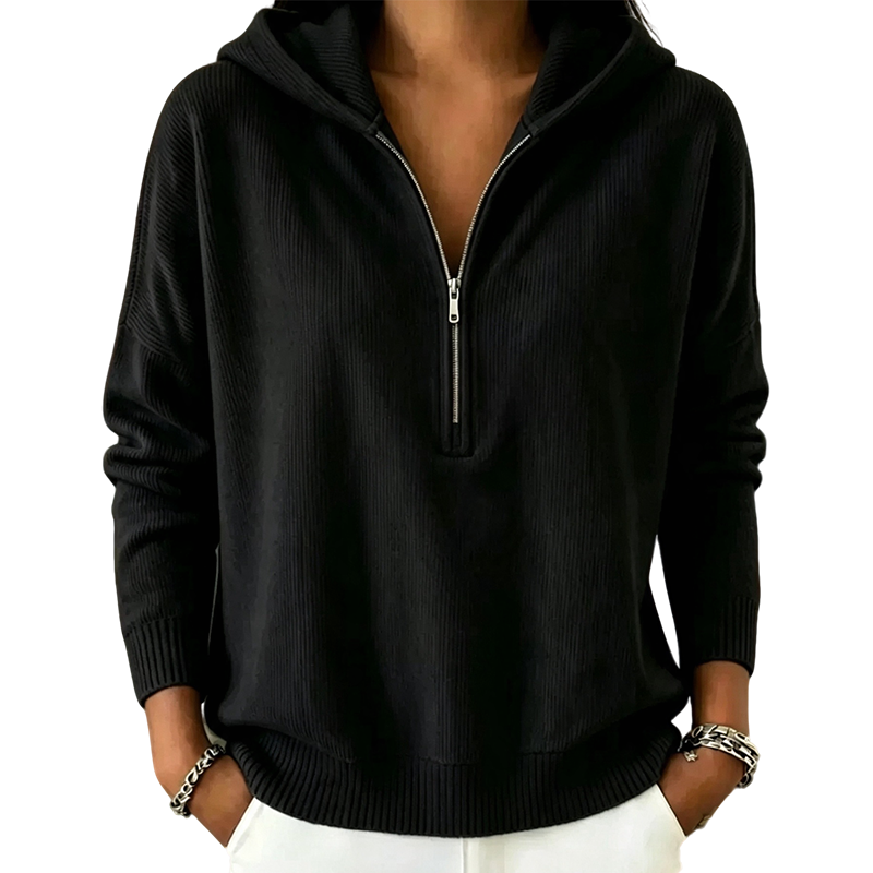 ✨ Women’s Half Zip Hooded Sweatshirt – Cozy Comfort Meets Effortless Everyday Style