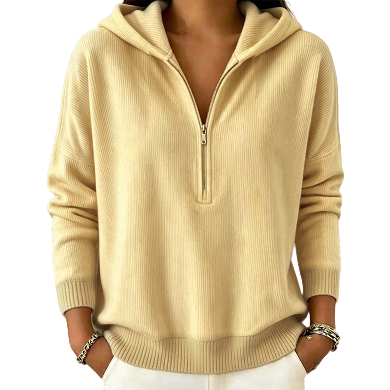 ✨ Women’s Half Zip Hooded Sweatshirt – Cozy Comfort Meets Effortless Everyday Style