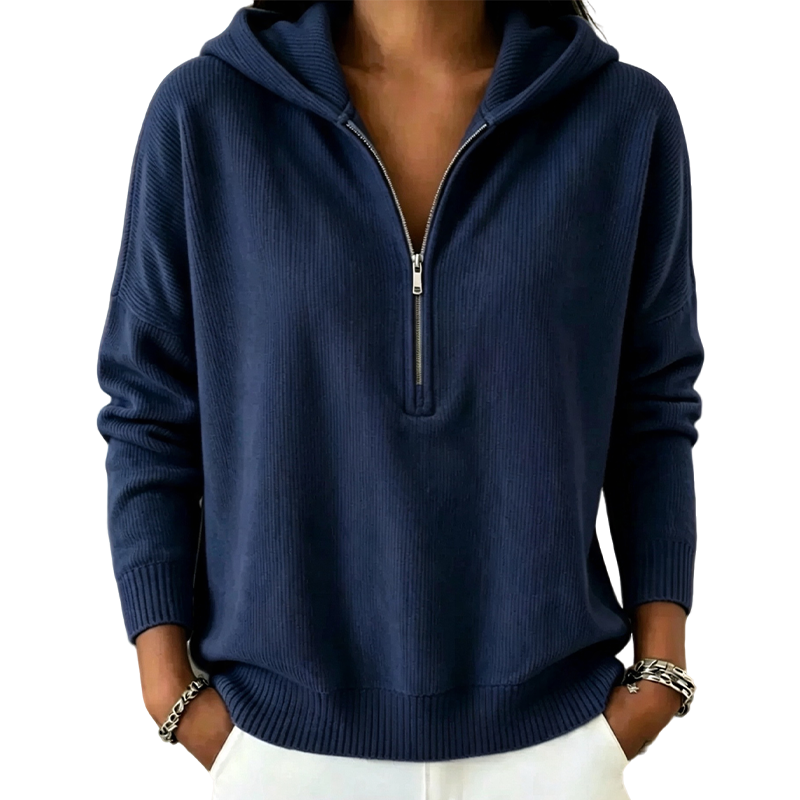 ✨ Women’s Half Zip Hooded Sweatshirt – Cozy Comfort Meets Effortless Everyday Style