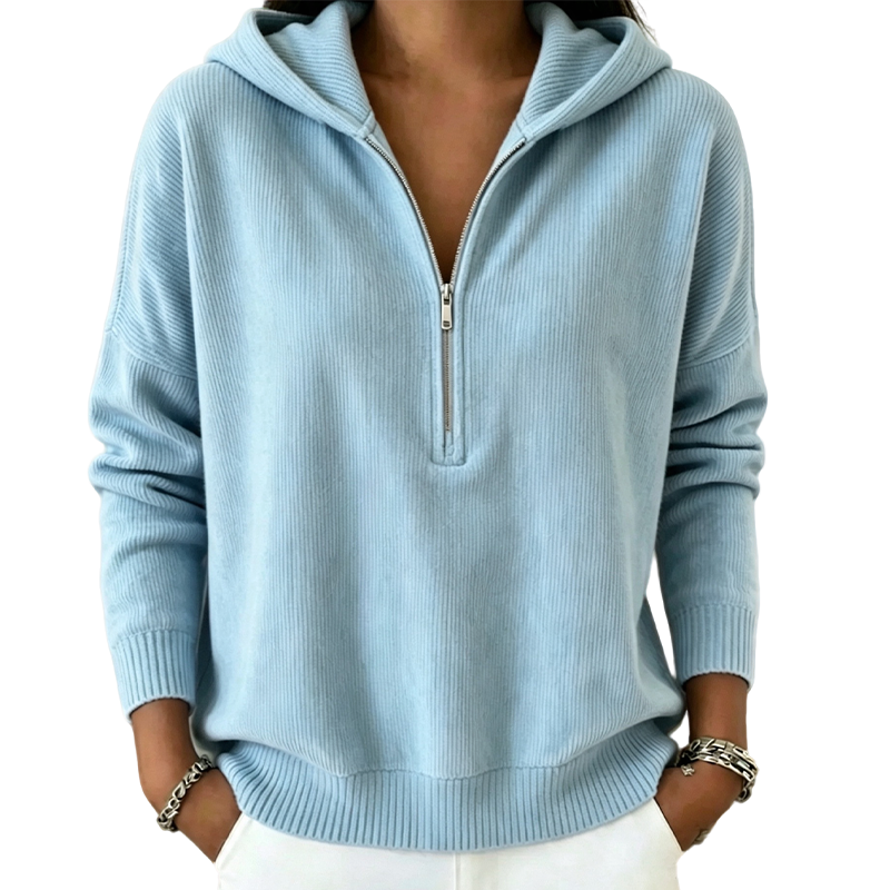 ✨ Women’s Half Zip Hooded Sweatshirt – Cozy Comfort Meets Effortless Everyday Style