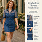 Bestseller🏆👗 Lace Patchwork Denim Mini – Timeless Cool & Effortless Edge for Every Occasion