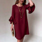 Women's Ruffle Bell Sleeve Dress