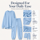 Women's Casual Crew Neck Top & Cargo Pants Set