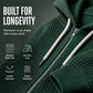 Men's Full -Zip Waffle Knit Hooded Sweatshirt