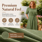 Women's Elegant Midi Dress with Adjustable Waist Tie