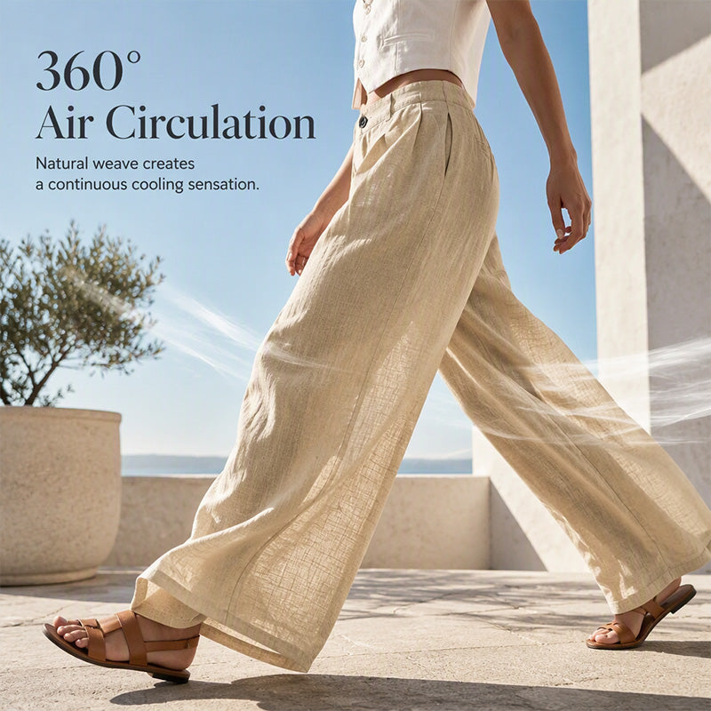 Women's Breathable Wide-Leg Pants