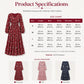 Women's Floral V-Neck Smocked Waist Ruffle Dress