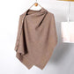 🌸New Arrival !✨Women's Cozy Asymmetrical Poncho with Button Details