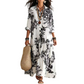 🍂 Women's Floral Print Maxi Dress – Feminine Elegance Meets Effortless Autumn Style