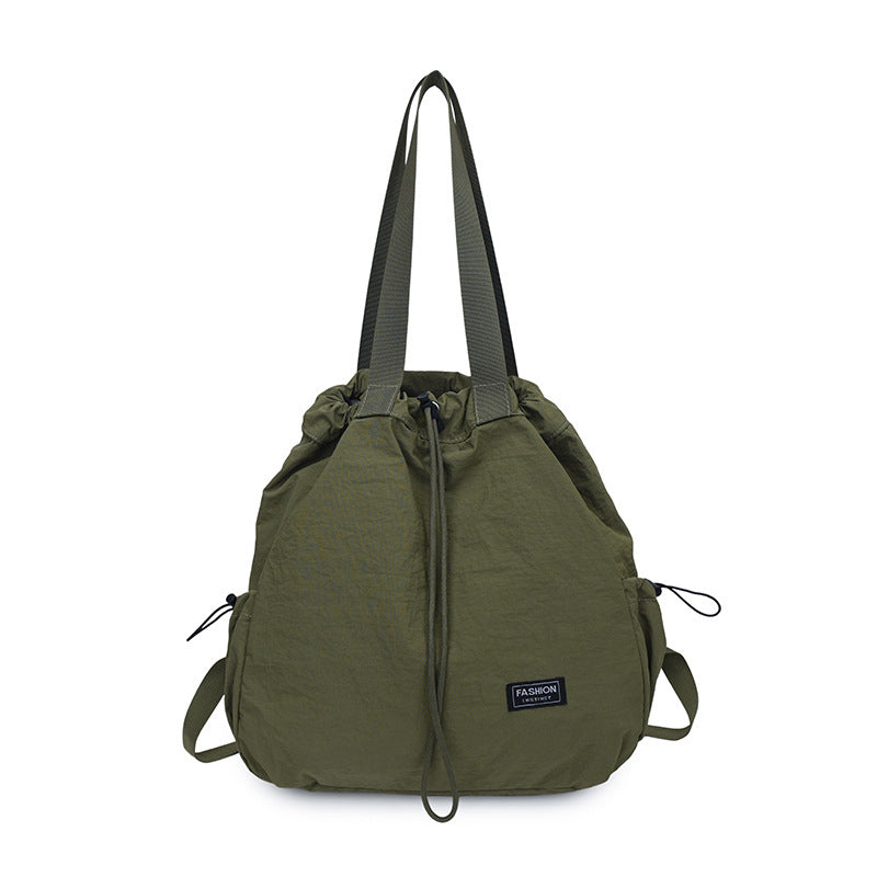 Women's Large Capacity Drawstring Tote Backpack