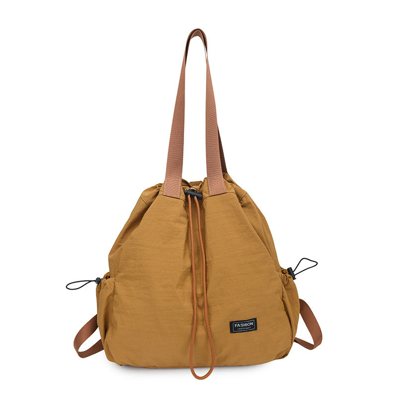 Women's Large Capacity Drawstring Tote Backpack