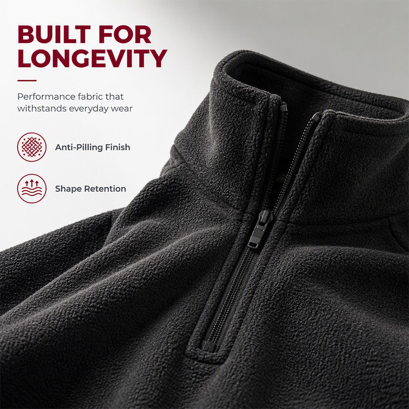 ⌛Limited-Time Offer-Men’s Warm Fleece Quarter-Zip Pullover