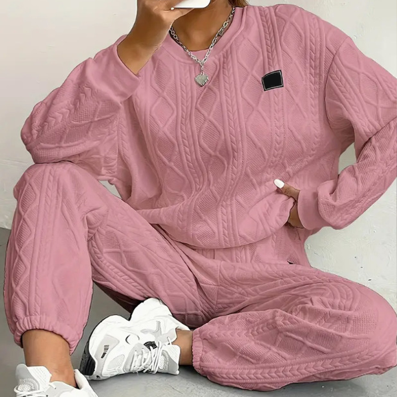 🌸Hot Sale 50% OFF💖Casual Long Sleeve Knit Pullover & Pants 2-Piece Set