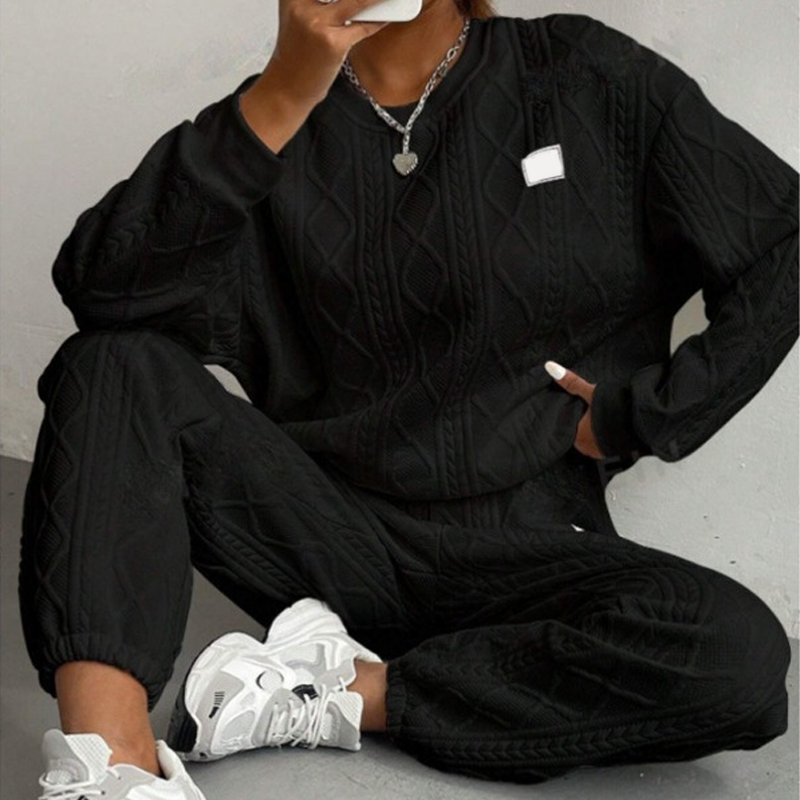 🌸Hot Sale 50% OFF💖Casual Long Sleeve Knit Pullover & Pants 2-Piece Set