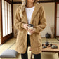 🌸 55% OFF NOW!Hooded Fluffy Fleece Cardigan, Textured Check Pattern Open Front Coat with Pockets
