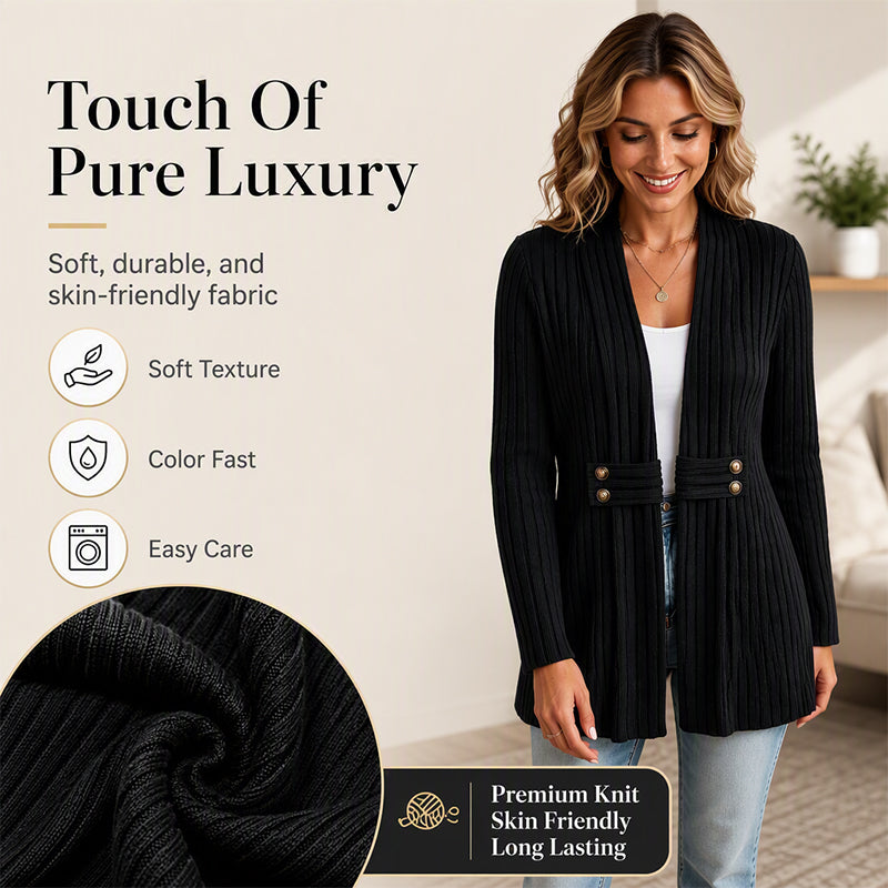 ✨ YOUR EVERYDAY GO-TO | Ribbed Knit Cardigan -50%