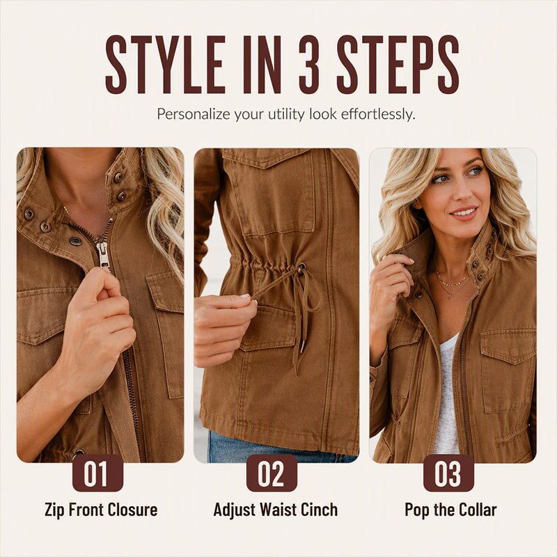 👖 LIMITED-TIME 50% OFF! ✨ Women's Utility Jacket with Pockets