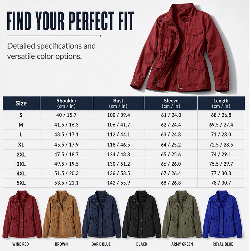 👖 LIMITED-TIME 50% OFF! ✨ Women's Utility Jacket with Pockets