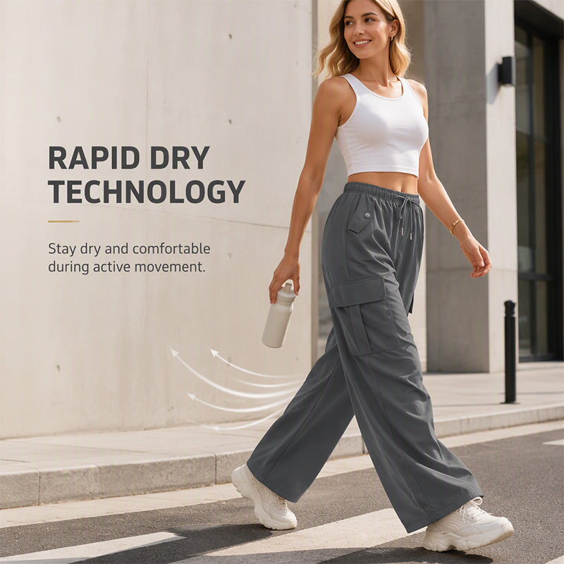 Hot Sale 50% OFF💖Quick-Dry Wide-Leg Cargo Pants