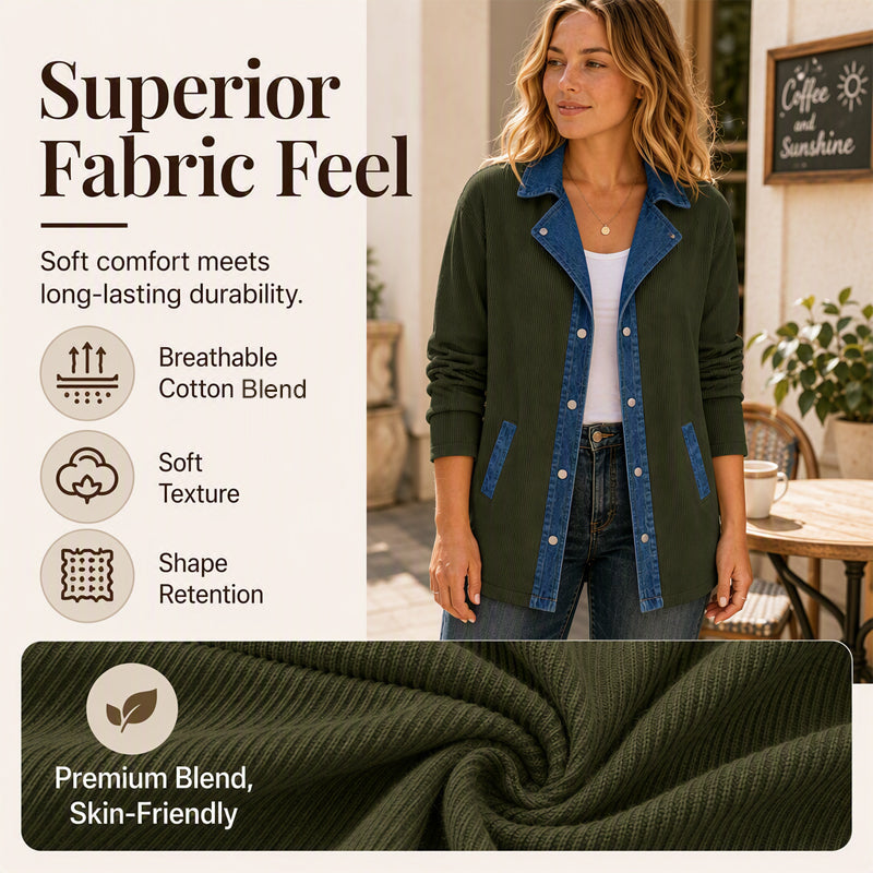 🏆Bestseller 🧥 Denim Patchwork Casual Jacket – Effortless Layering & All-Day Comfort for Every Look