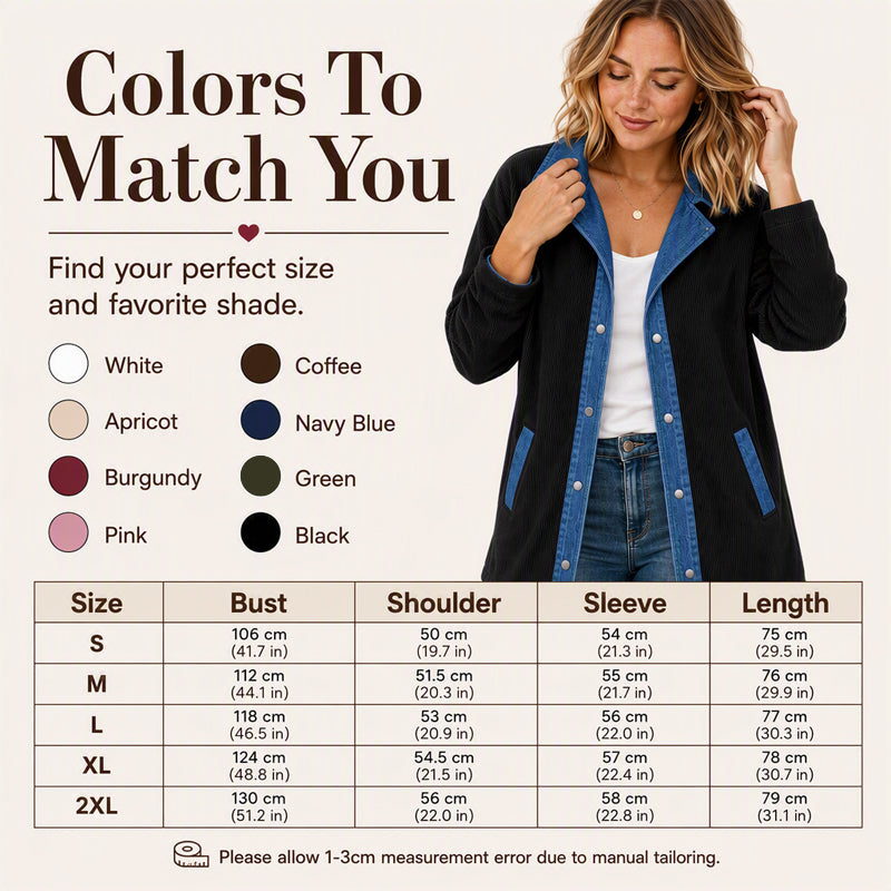 🏆Bestseller 🧥 Denim Patchwork Casual Jacket – Effortless Layering & All-Day Comfort for Every Look
