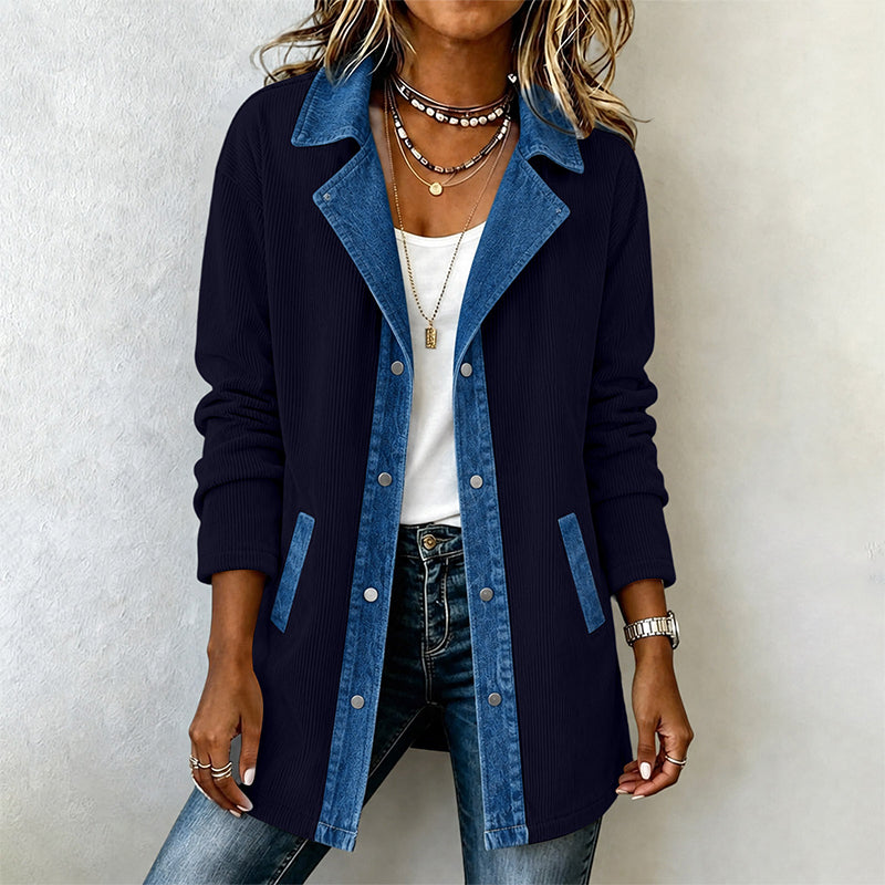 🏆Bestseller 🧥 Denim Patchwork Casual Jacket – Effortless Layering & All-Day Comfort for Every Look