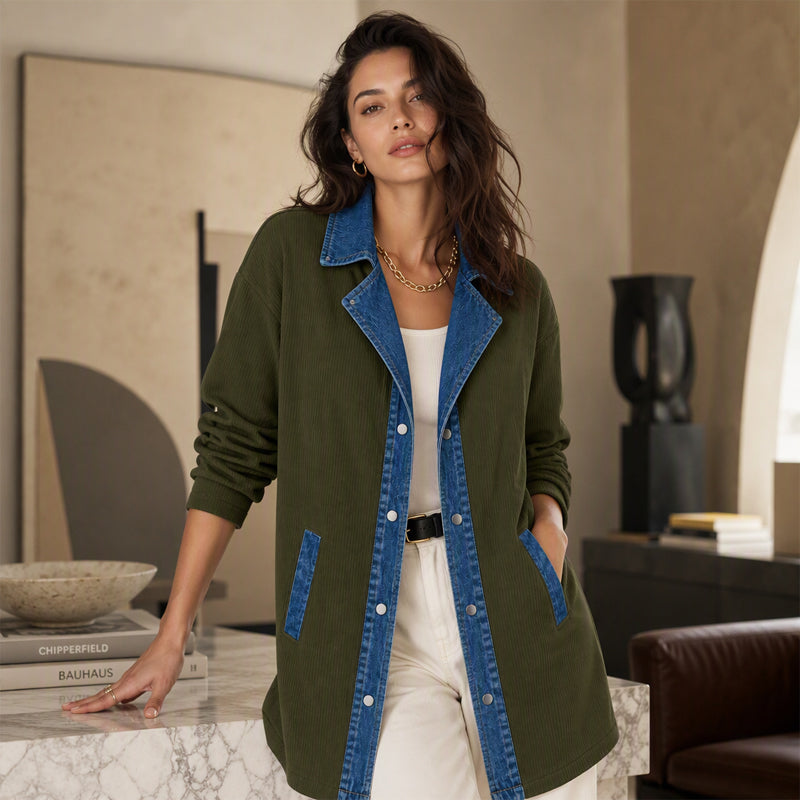 🏆Bestseller 🧥 Denim Patchwork Casual Jacket – Effortless Layering & All-Day Comfort for Every Look