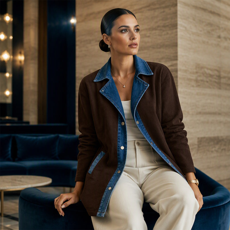 🏆Bestseller 🧥 Denim Patchwork Casual Jacket – Effortless Layering & All-Day Comfort for Every Look