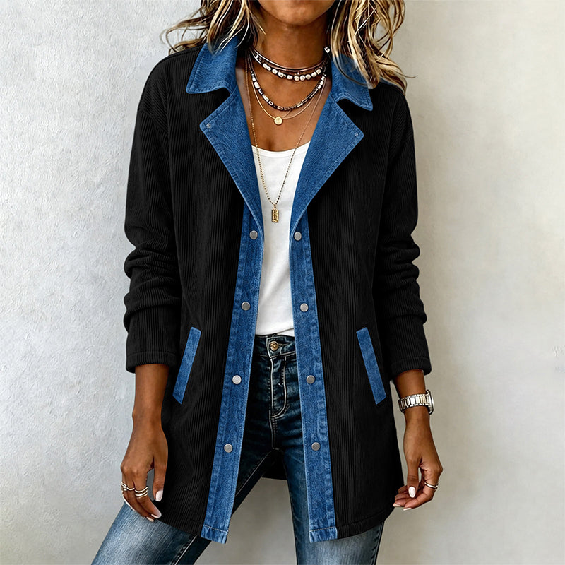 🏆Bestseller 🧥 Denim Patchwork Casual Jacket – Effortless Layering & All-Day Comfort for Every Look