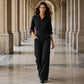 🍂 Women’s Wide-Leg Cargo Jumpsuit – Effortless Utility Style & Autumn Comfort