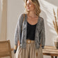 ✨ Effortless Layering | Women's Openwork Lace Knit Cardigan