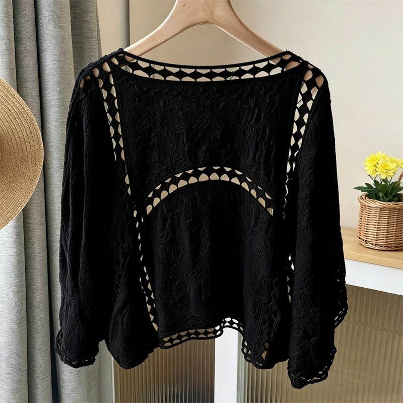 ✨ Effortless Layering | Women's Openwork Lace Knit Cardigan