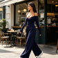 🥳AUTUMN HOT SALE🥳🍂50K+ SOLD!💥50% OFF! Women's Elegant Halter Neck Deep V Jumpsuit