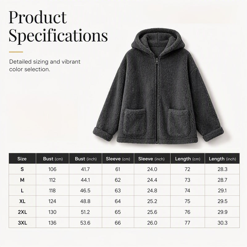 Hot Sale 50% OFF💖Women's Casual Warm Hooded Zipper Jacket