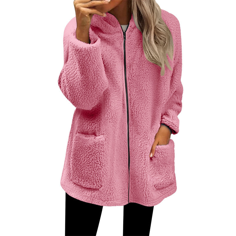 Hot Sale 50% OFF💖Women's Casual Warm Hooded Zipper Jacket